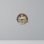 CHAMPENOIS IMPRIMEUR Prateleira Redonda Decorativa em Efeito Carvalho