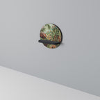 MUSCINAE LAUBMOOSE Prateleira Redonda Decorativa em Acabamento Preto