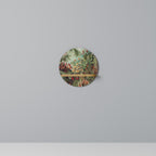 MUSCINAE LAUBMOOSE Prateleira Redonda Decorativa em Efeito Carvalho