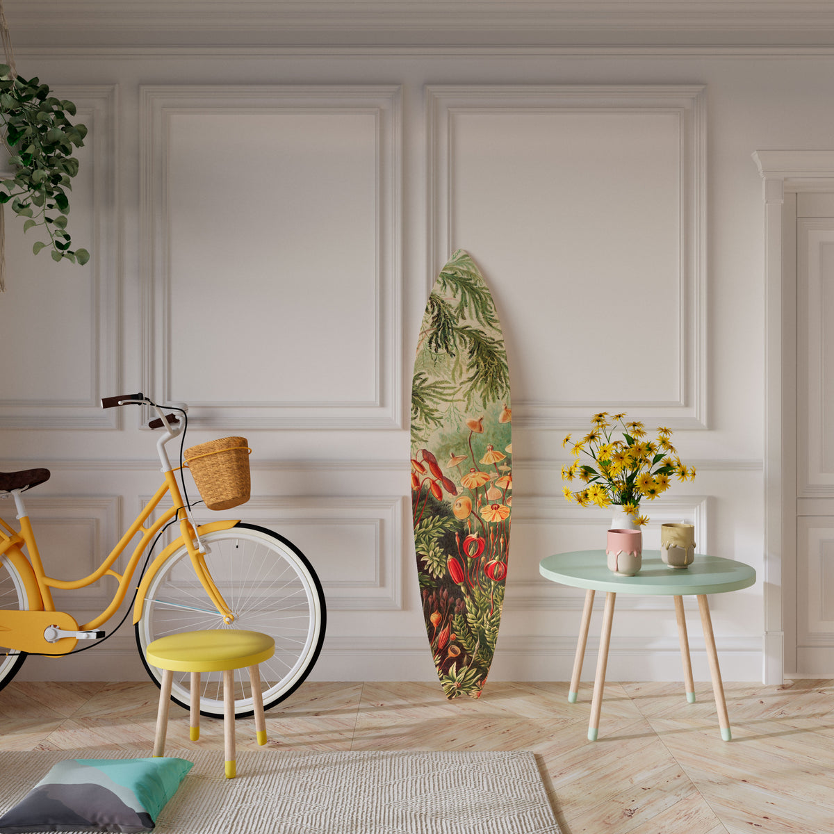 MUSCINAE LAUBMOOSE Painel Decorativo Prancha de Surf