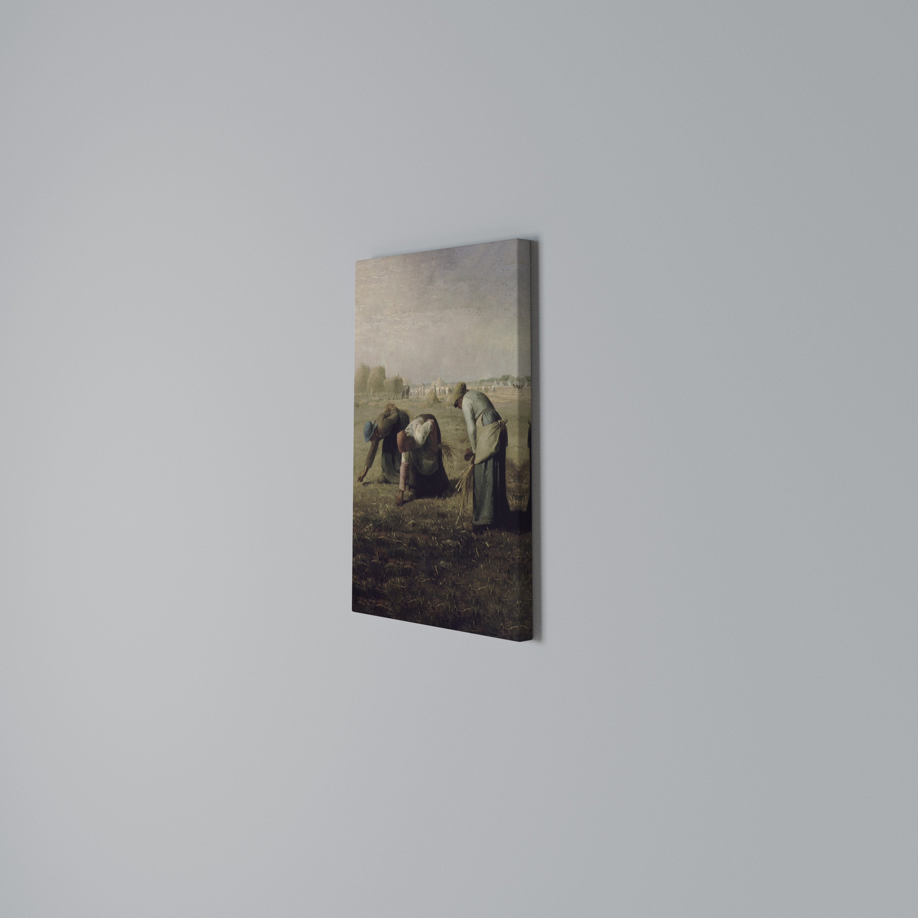 THE GLEANERS Vertical Canvas Print