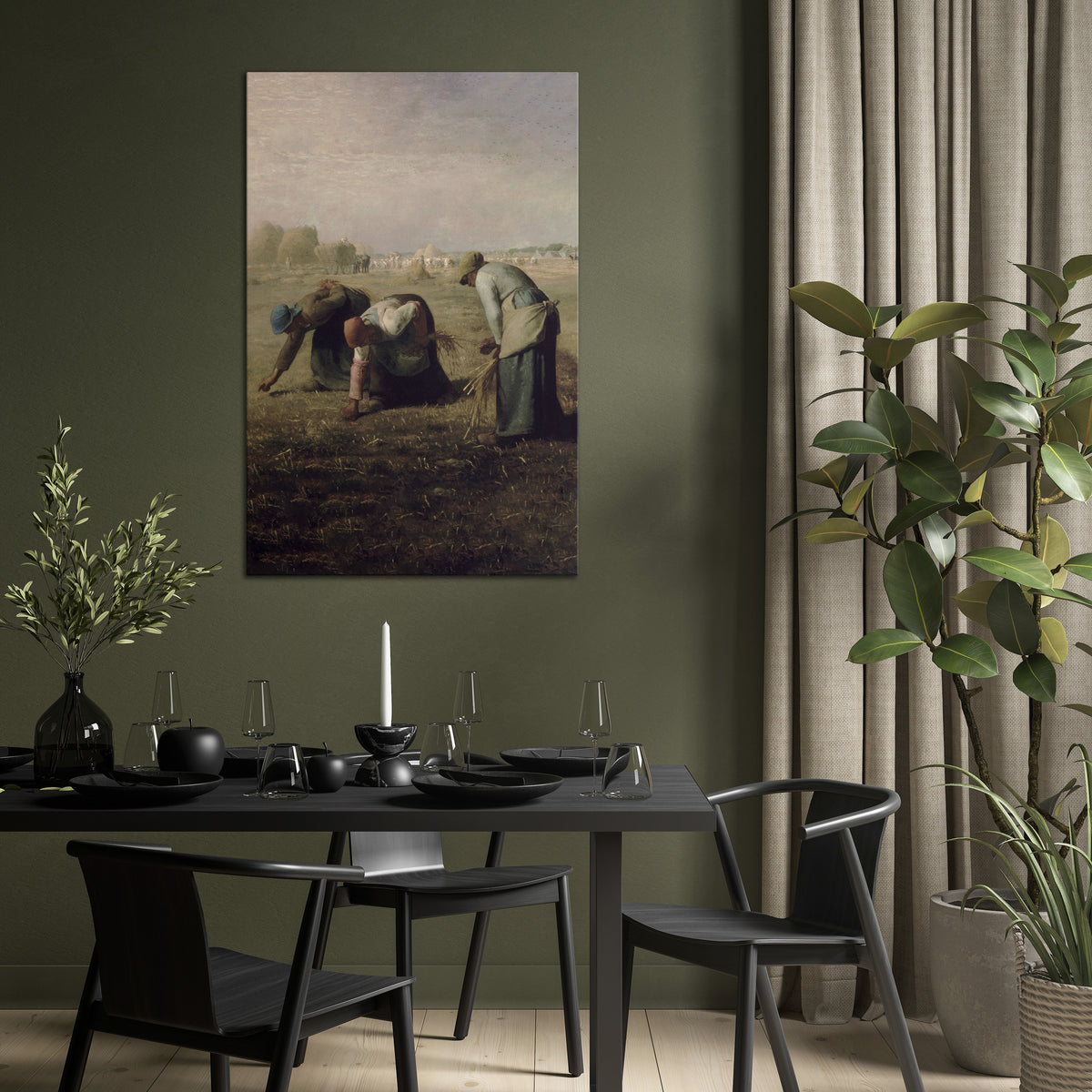 THE GLEANERS Quadro em tela vertical