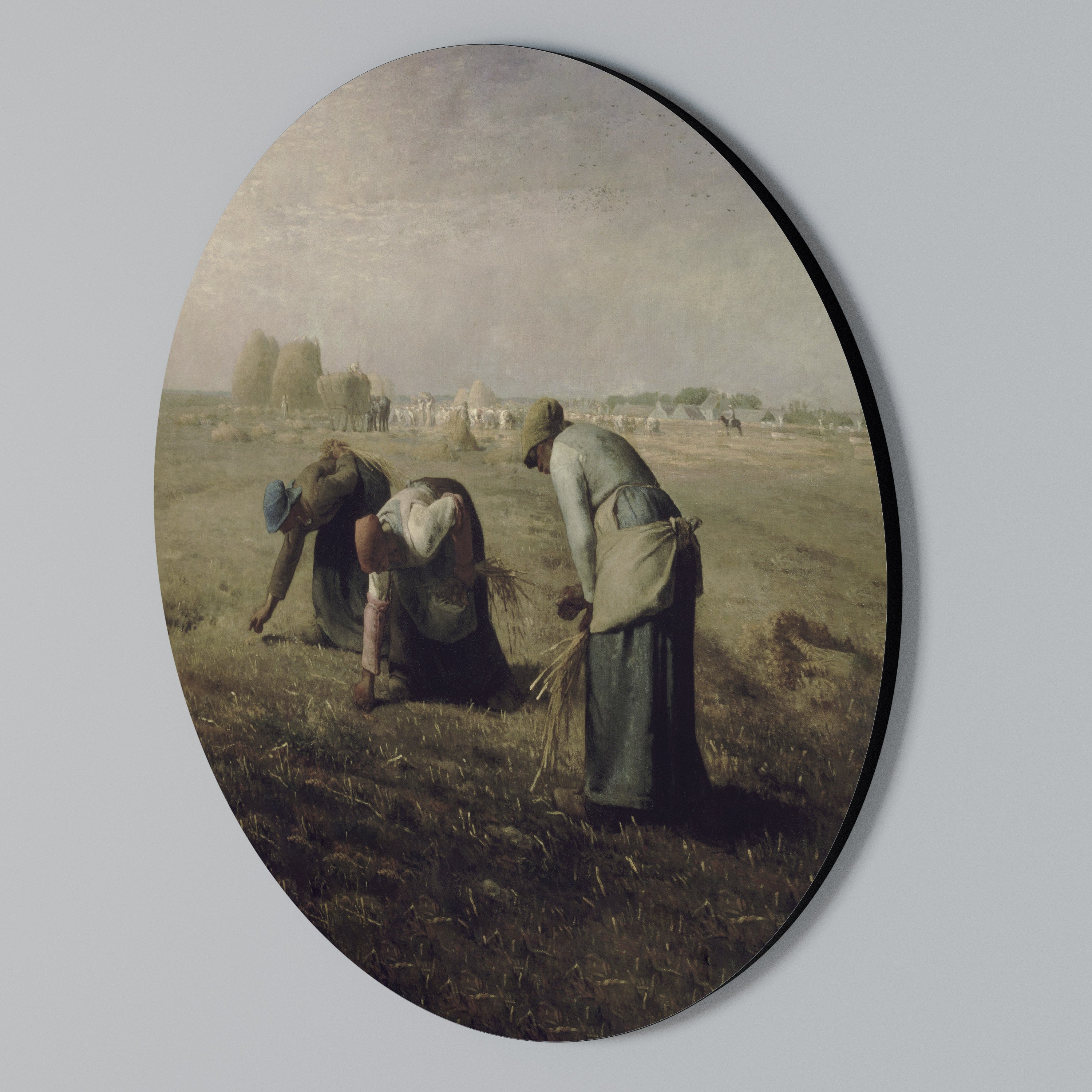 THE GLEANERS Arte de Parede Redonda