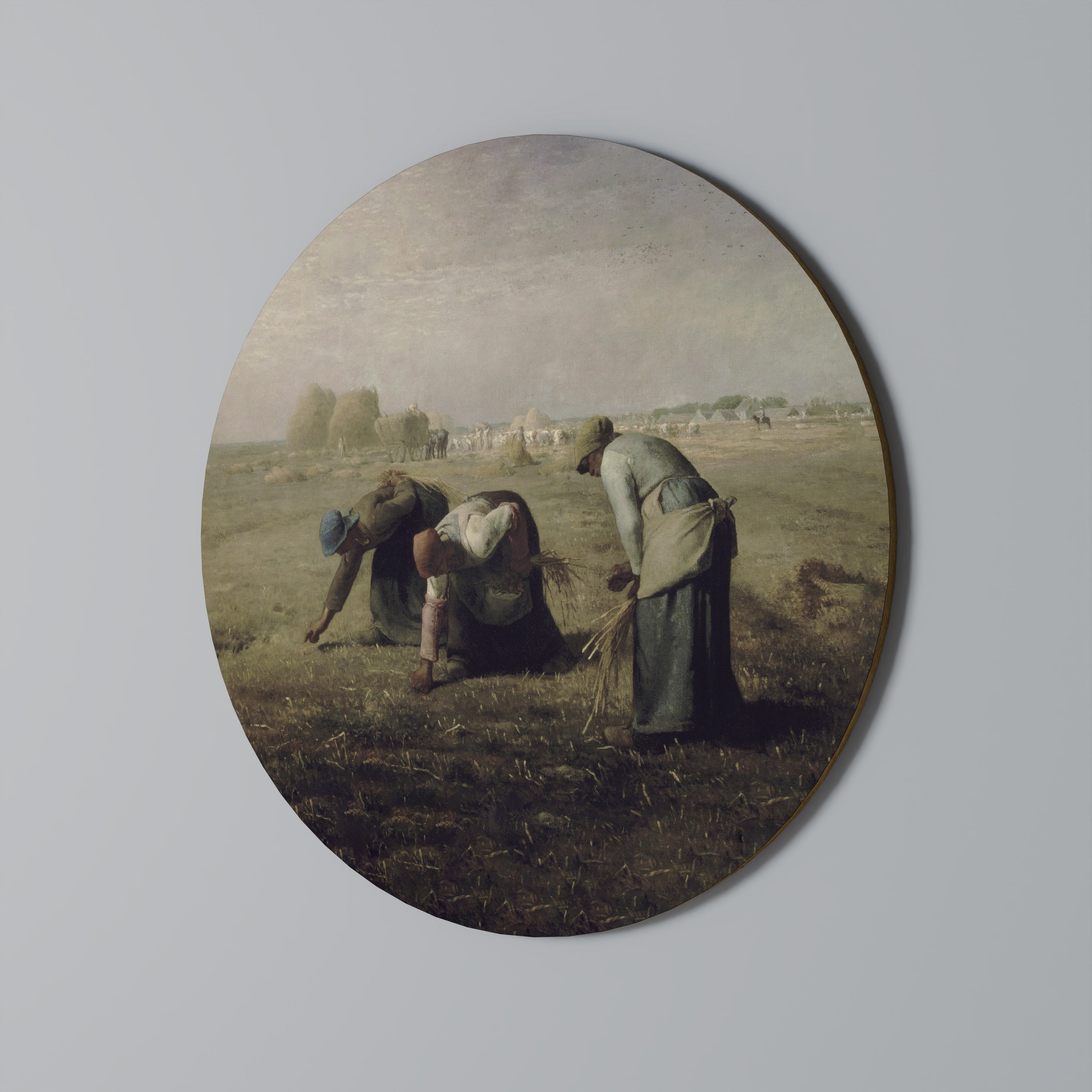 THE GLEANERS Round Wall Art