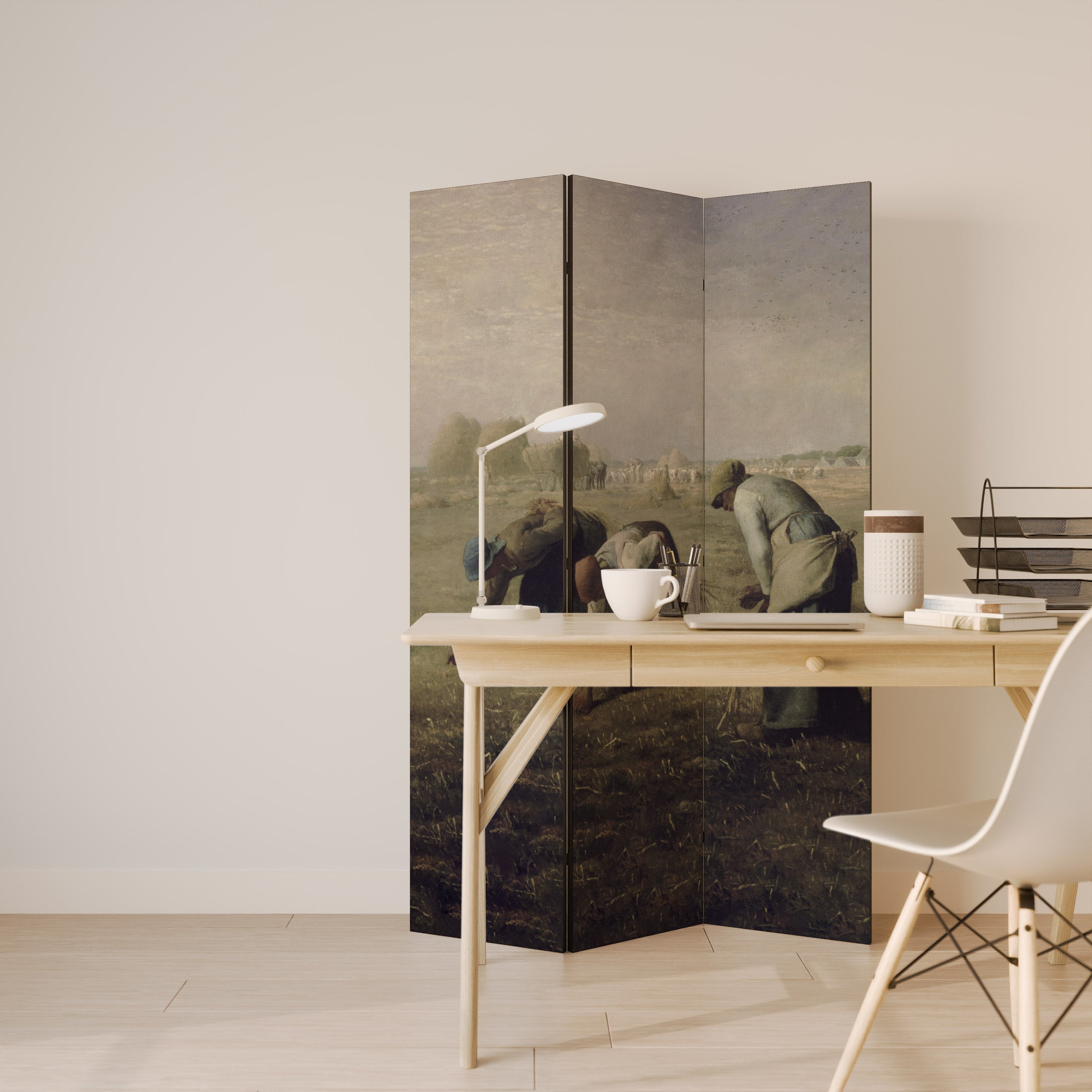 THE GLEANERS Decorative 3-Panel Room Divider