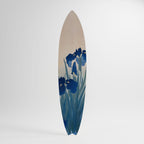 BLUE FLORAL RIDE Painel Decorativo Prancha de Surf