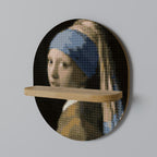 STRUCTURAL MASTERPIECE Prateleira Oval Decorativa em Efeito Carvalho