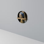 STRUCTURAL MASTERPIECE Prateleira Oval Decorativa em Efeito Carvalho