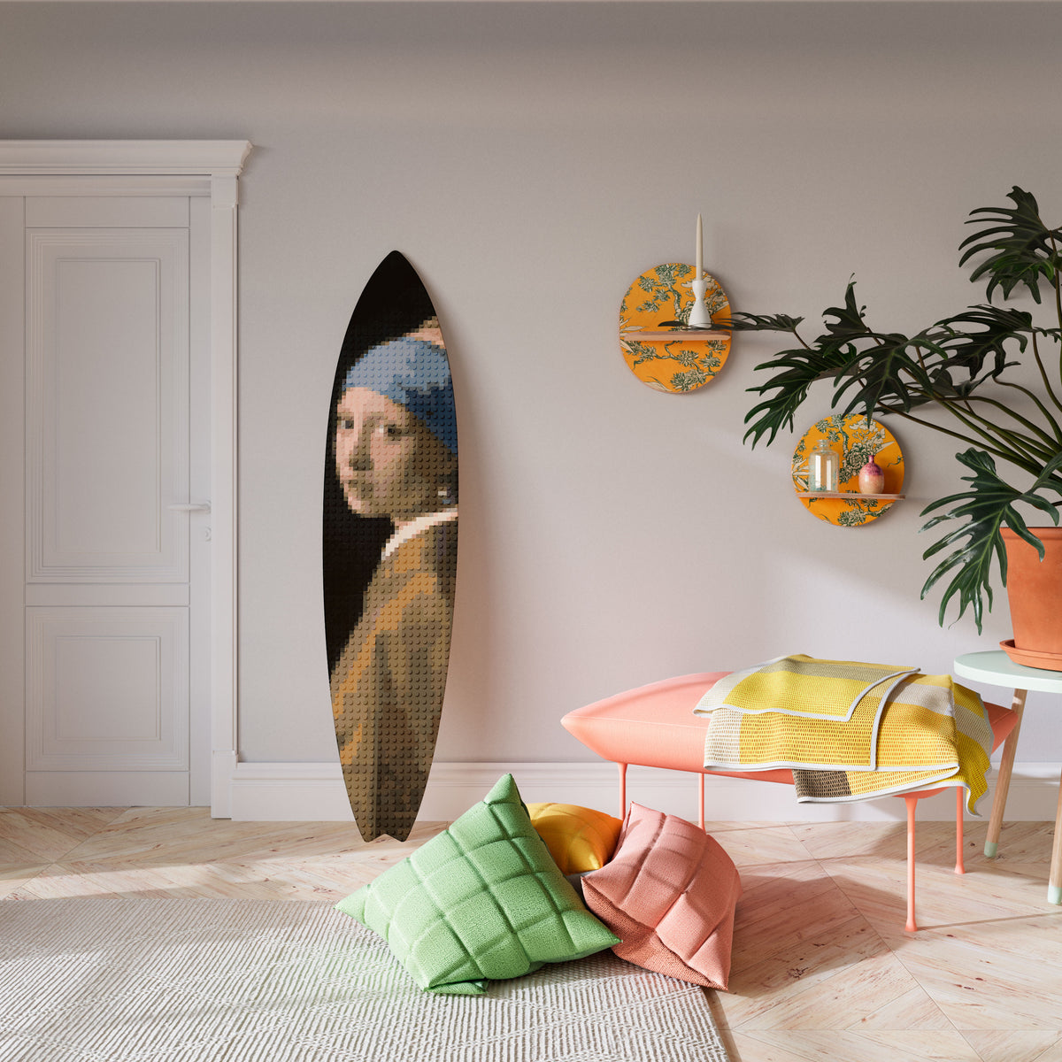 STRUCTURAL MASTERPIECE Painel Decorativo Prancha de Surf