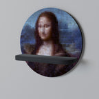 CONSTRUCTIVE ART Prateleira Redonda Decorativa em Acabamento Preto