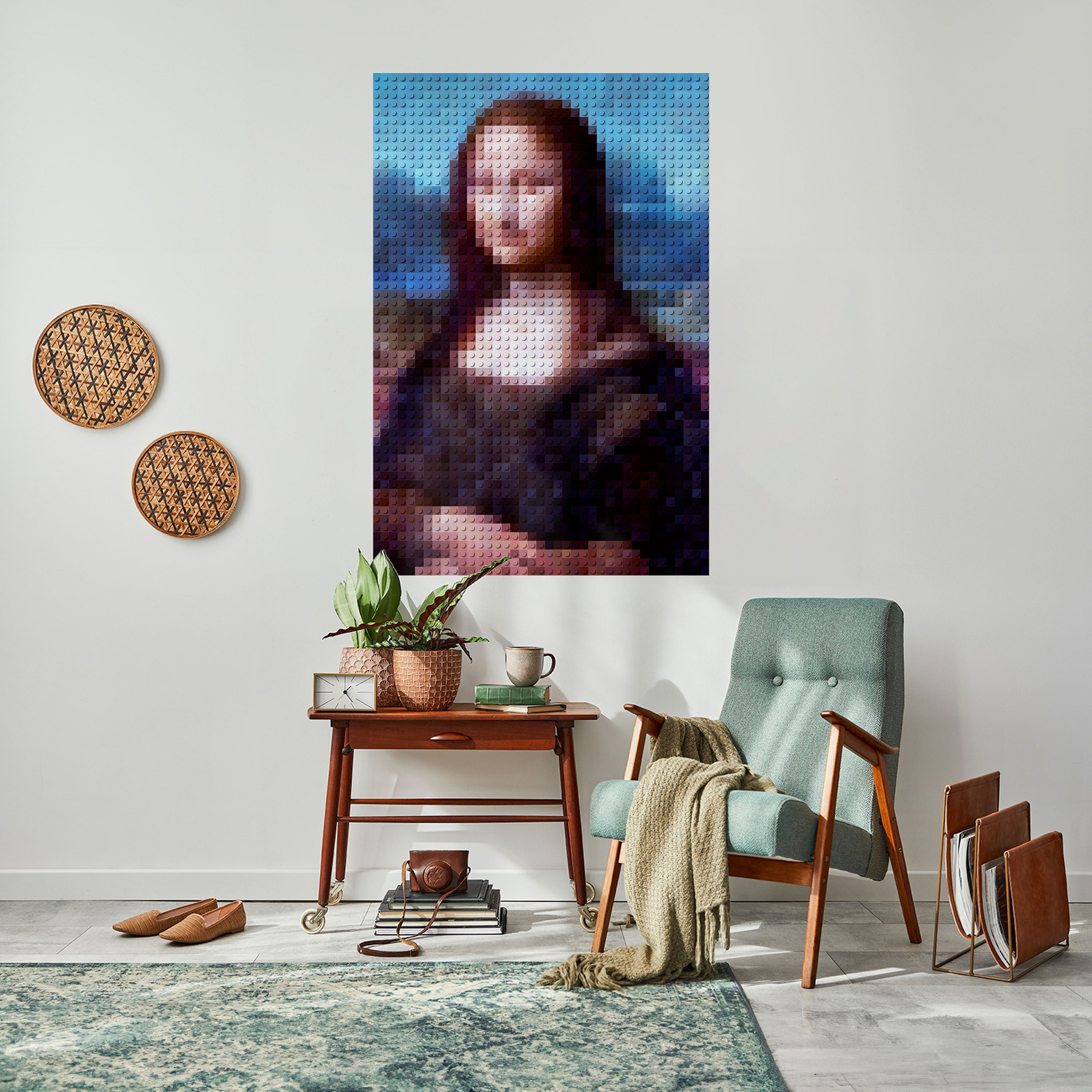 CONSTRUCTIVE ART Peel and Stick Vertical Poster