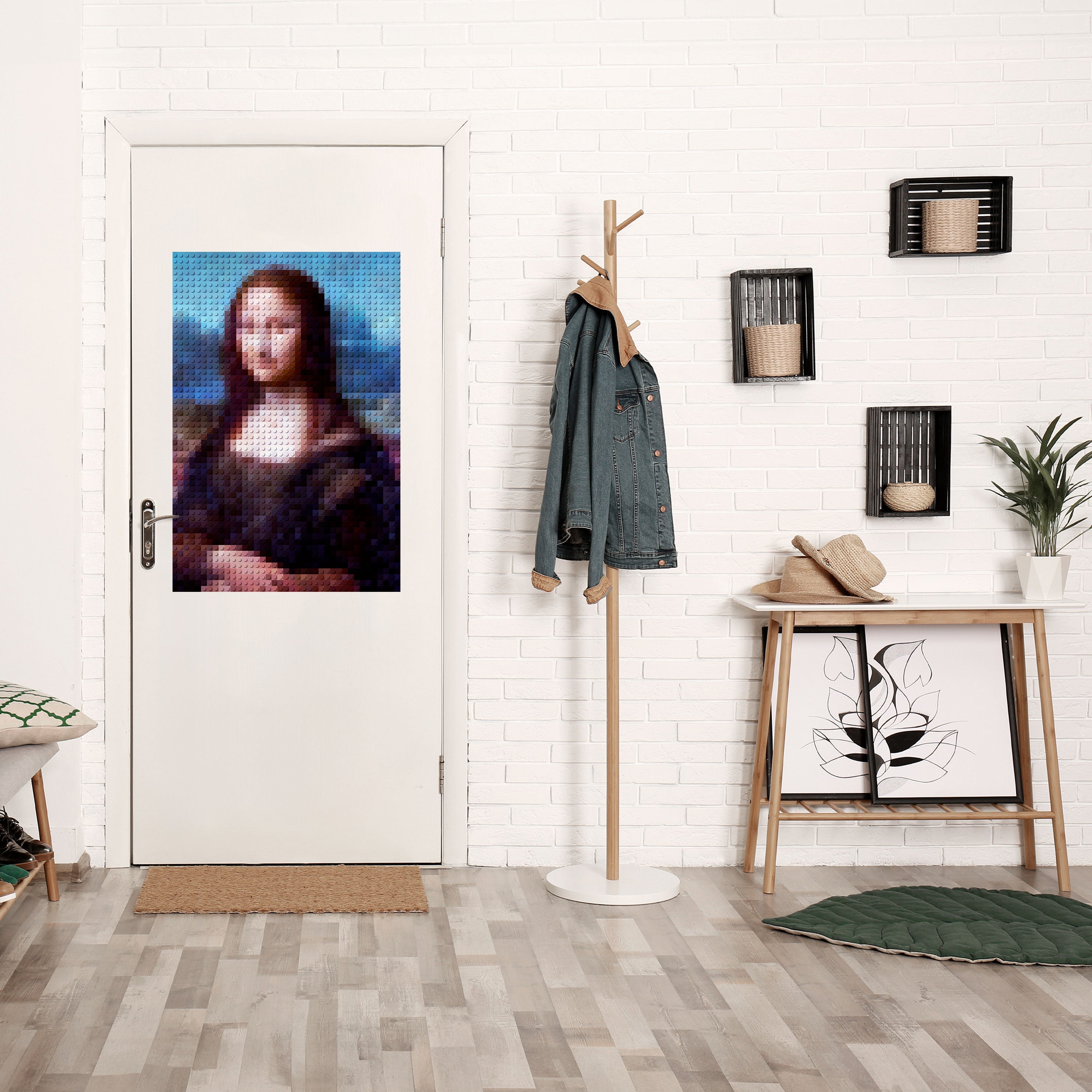 CONSTRUCTIVE ART Peel and Stick Vertical Poster