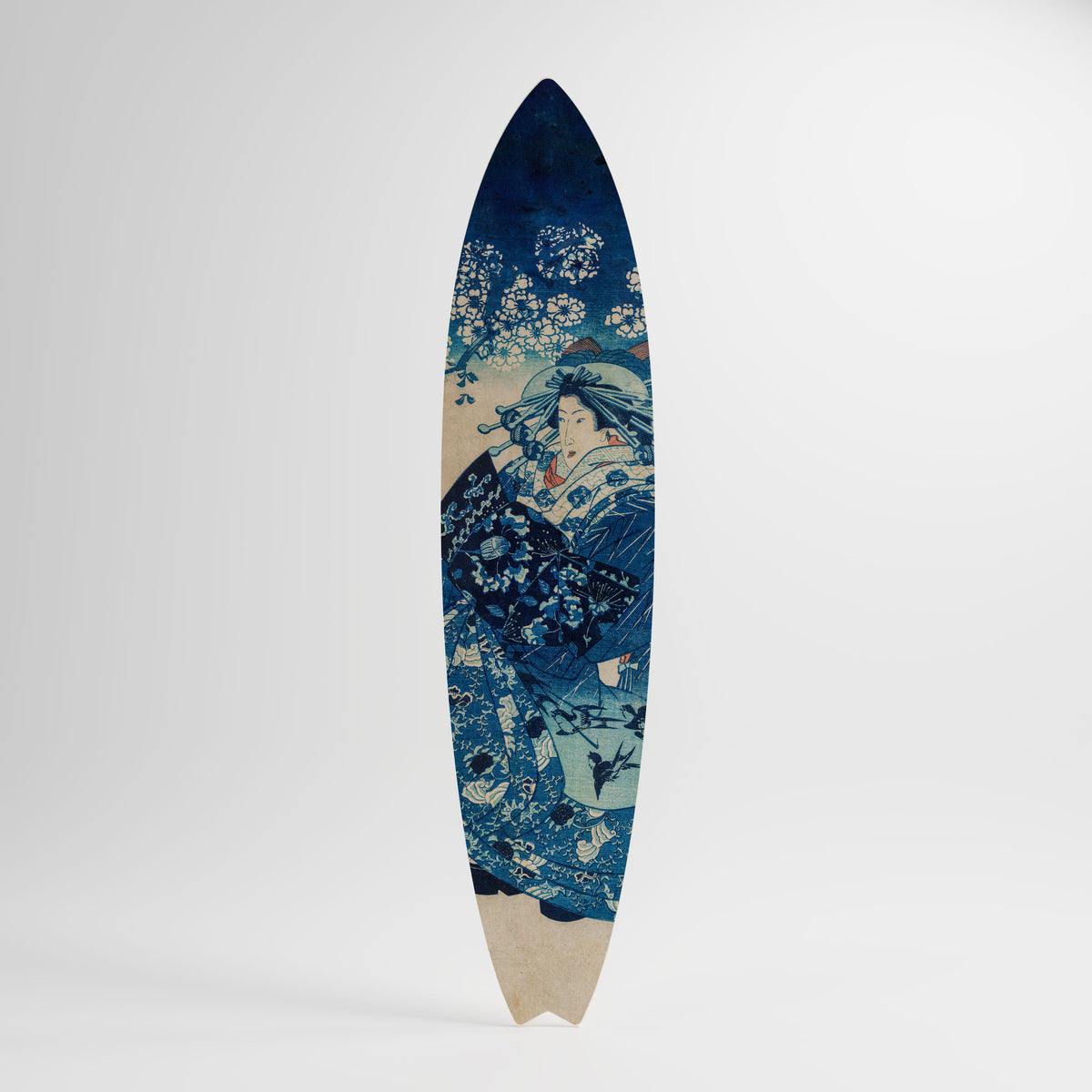 JAPANESE WOMAN Painel Decorativo Prancha de Surf