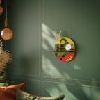 EXPRESSIVE AVANYU Prateleira Oval Decorativa em Acabamento Preto