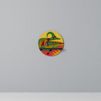 EXPRESSIVE AVANYU Prateleira Redonda Decorativa em Acabamento Preto