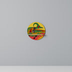 EXPRESSIVE AVANYU Prateleira Redonda Decorativa em Efeito Carvalho