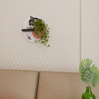 BUBBLE CAT SKETCH Prateleira Oval Decorativa em Acabamento Preto