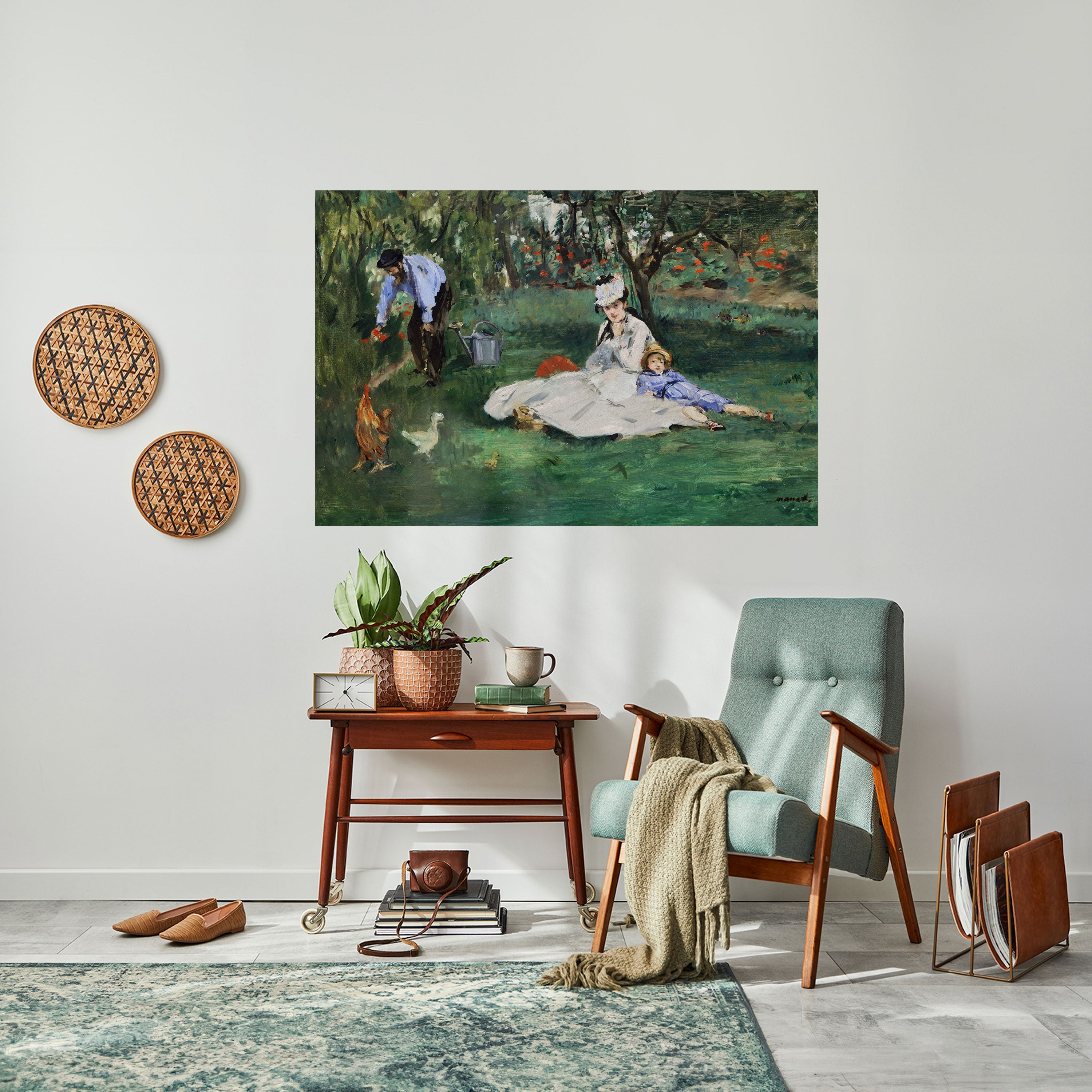 GARDEN OF CHARMS Peel and Stick Horizontal Poster