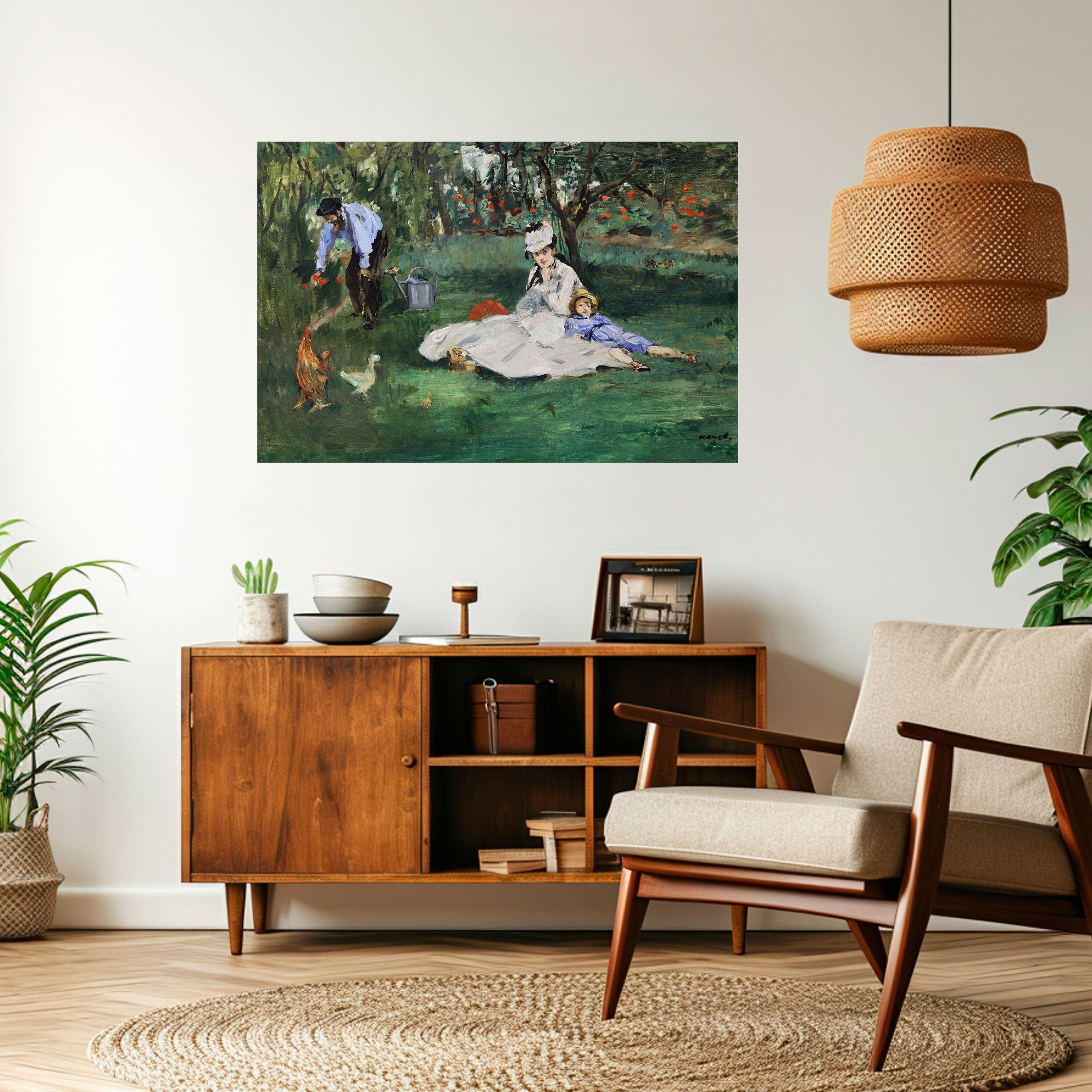 GARDEN OF CHARMS Peel and Stick Horizontal Poster