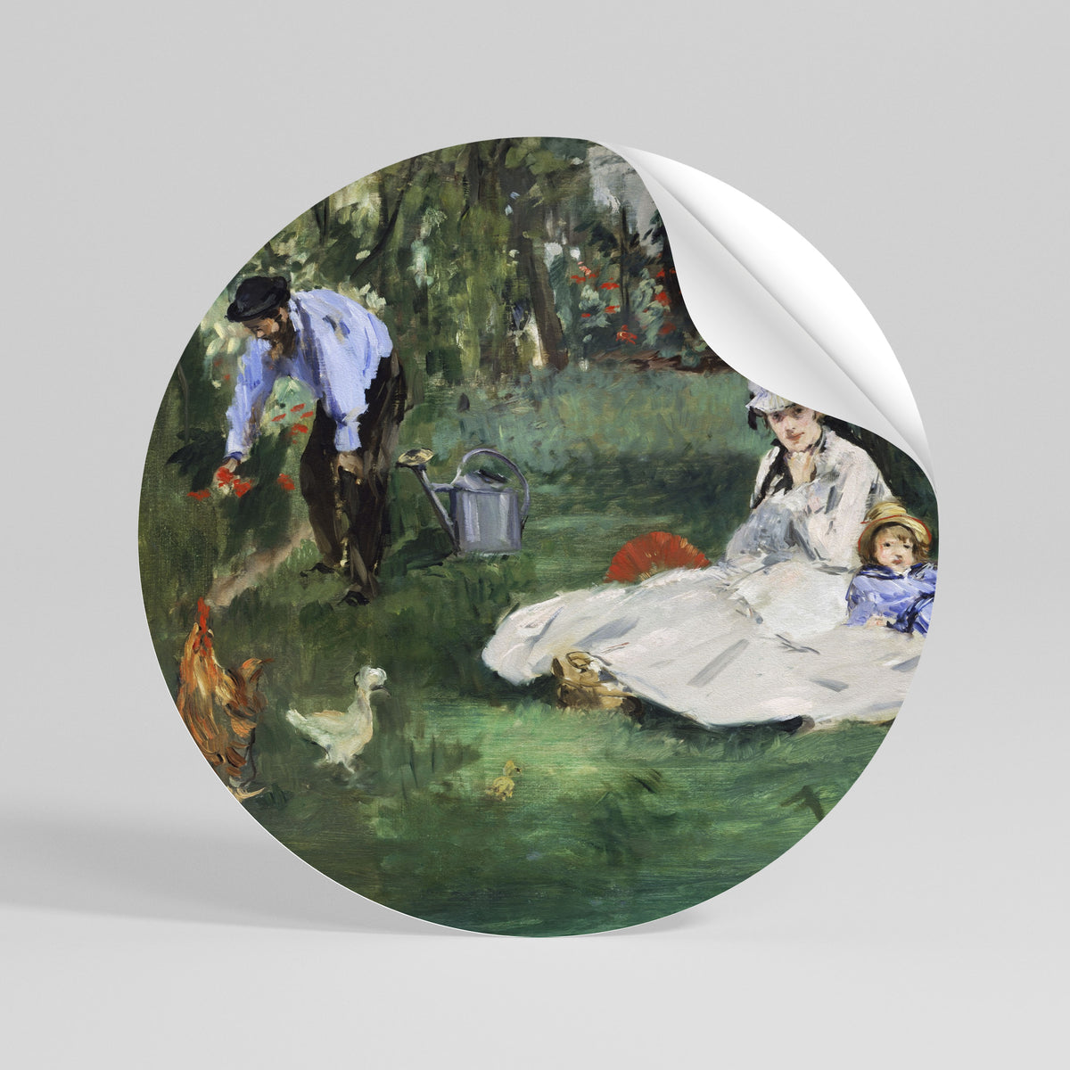 GARDEN OF CHARMS Autocolante Redondo Removível