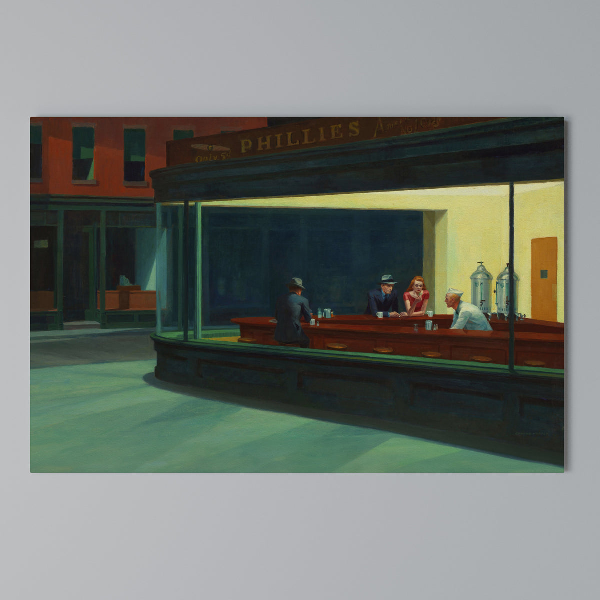 SERENE EVENING CHAT Horizontal Canvas Print