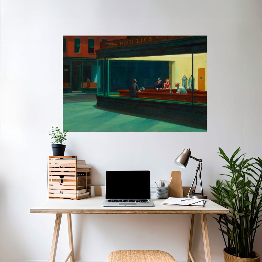 SERENE EVENING CHAT Poster Horizontal Autocolante