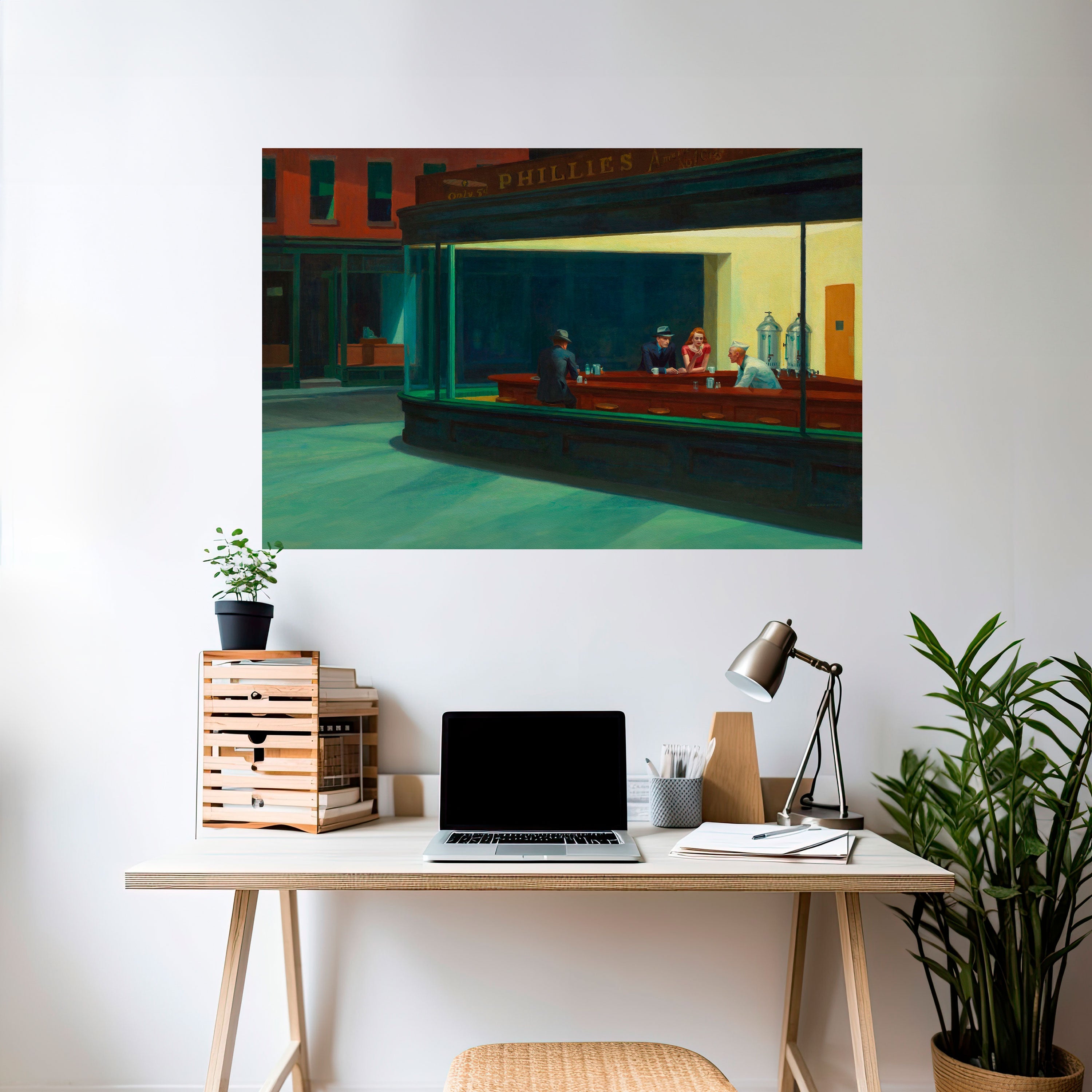 SERENE EVENING CHAT Poster Horizontal Autocolante