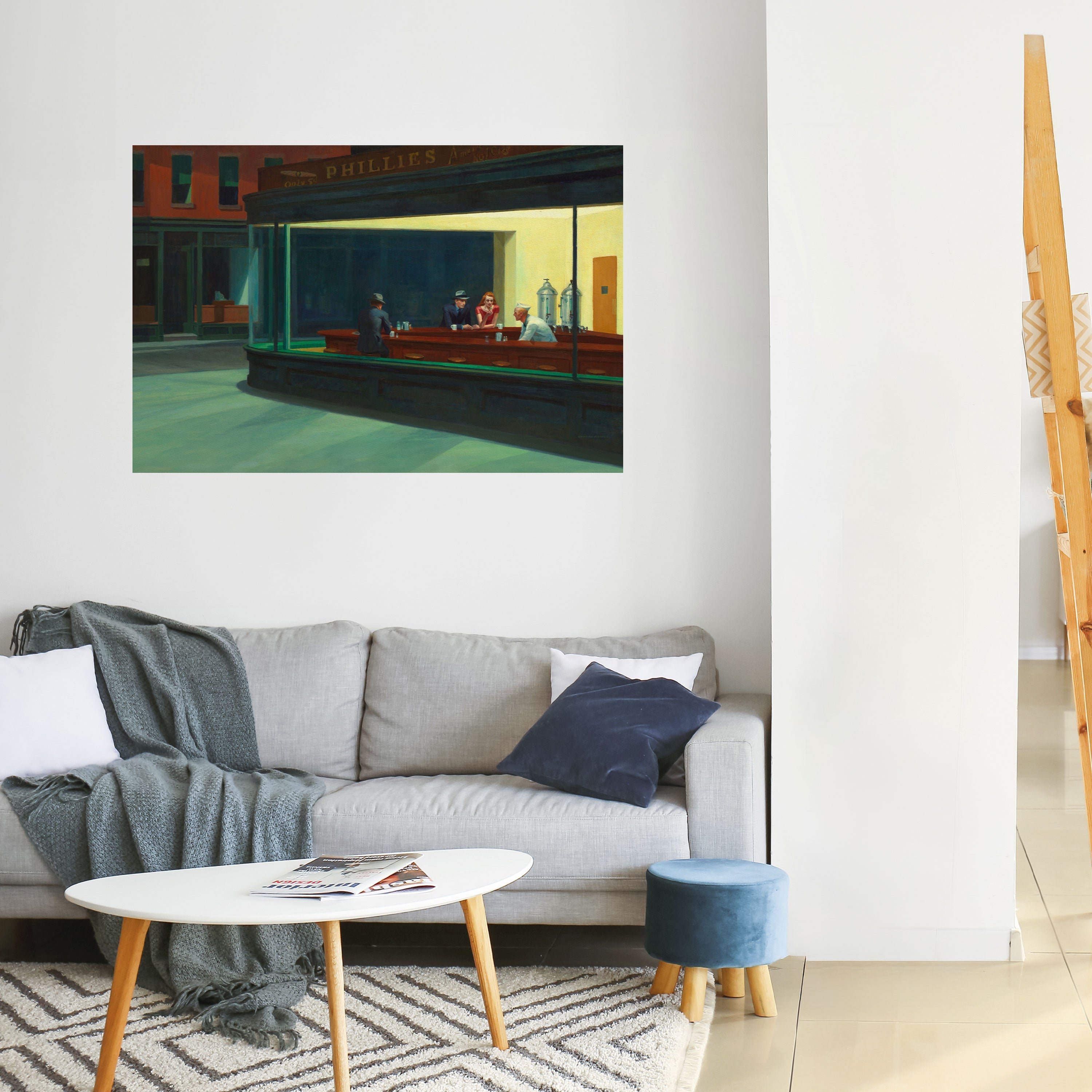 SERENE EVENING CHAT Poster Horizontal Autocolante