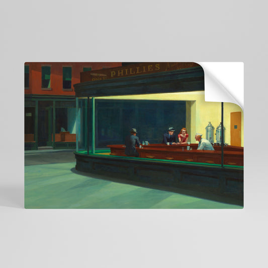 SERENE EVENING CHAT Póster Autocolante Horizontal