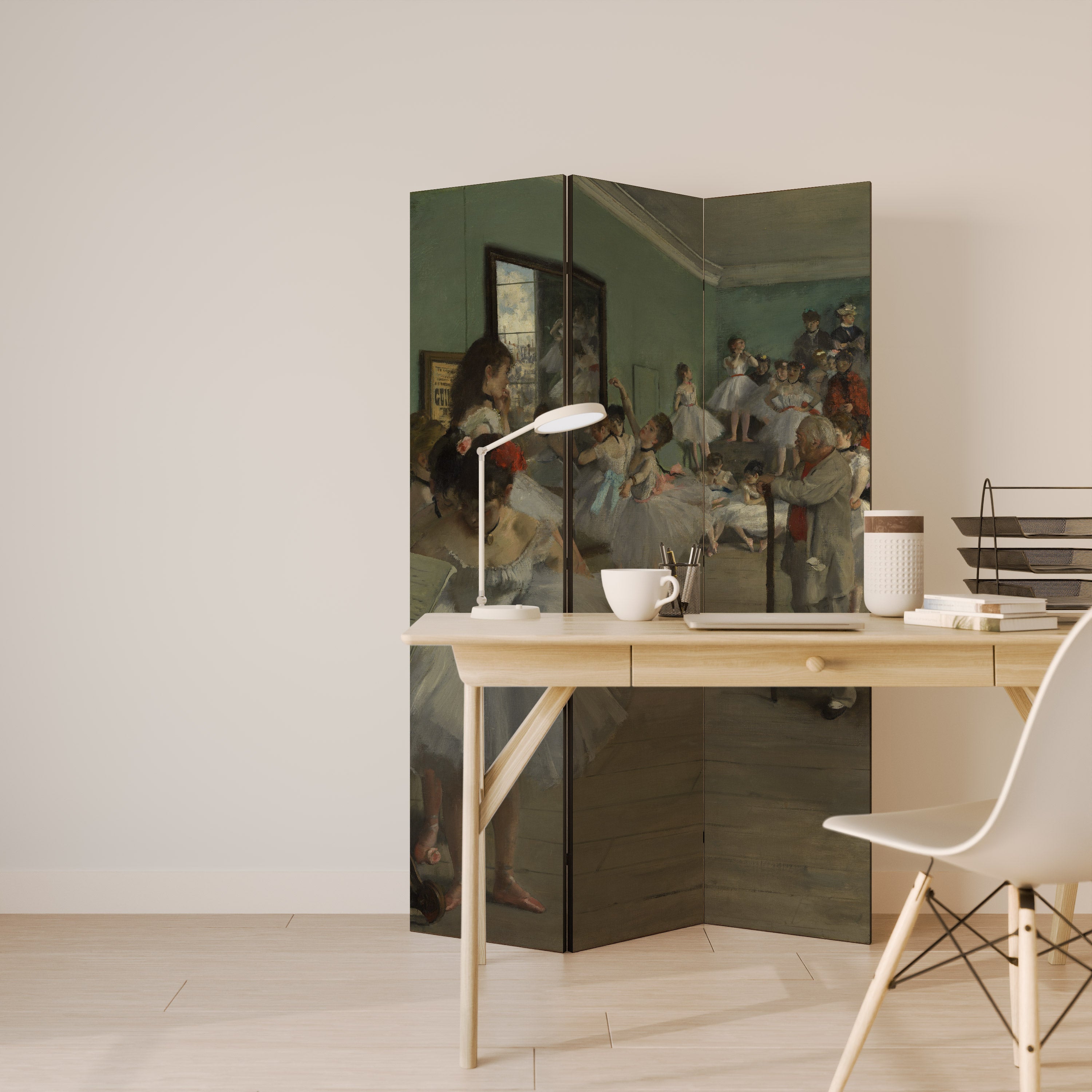 THE DANCE CLASS Decorative 3-Panel Room Divider
