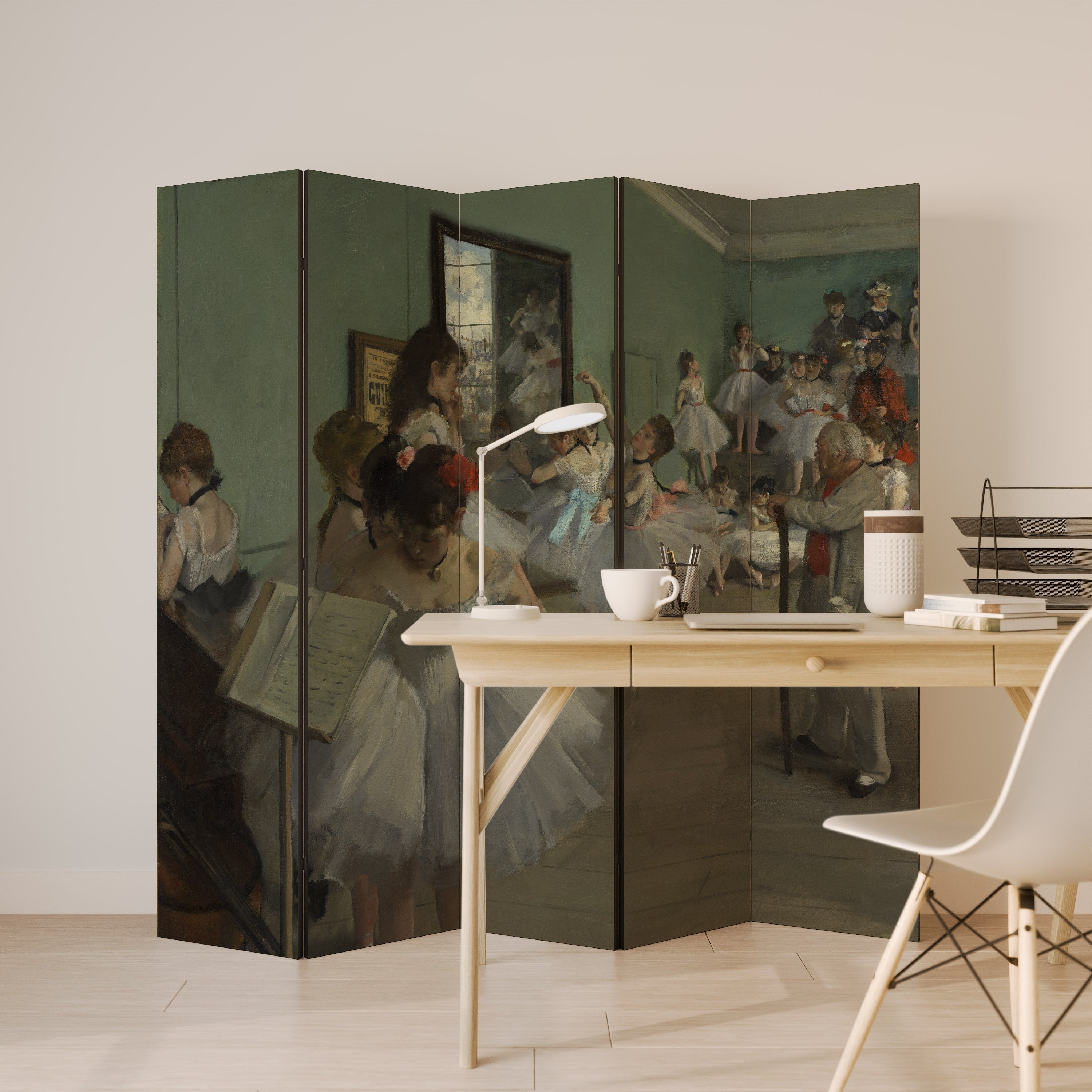 THE DANCE CLASS Decorative 5-Panel Room Divider