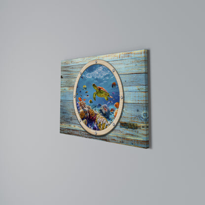 AQUA ADVENTURE Horizontal Canvas Print