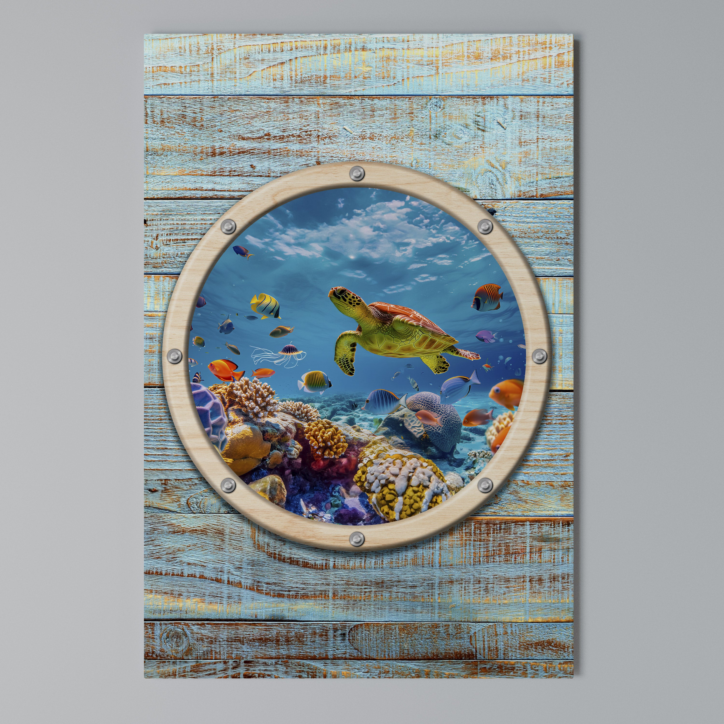 AQUA ADVENTURE Quadro em tela vertical