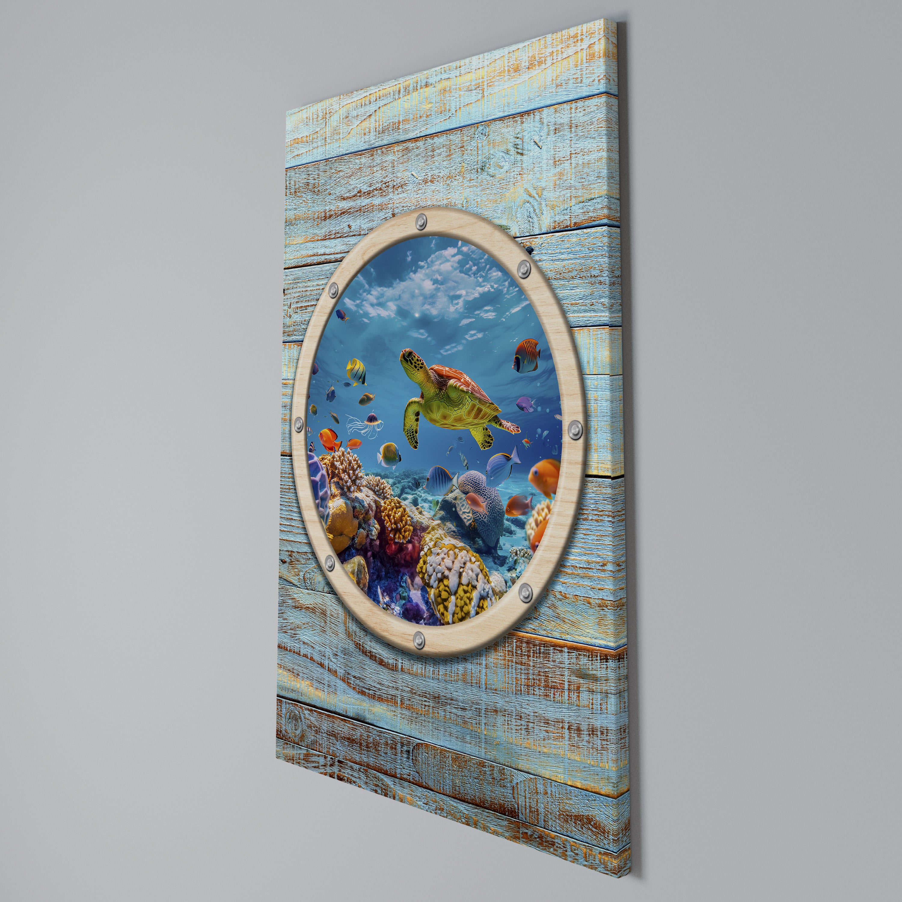 AQUA ADVENTURE Quadro em tela vertical