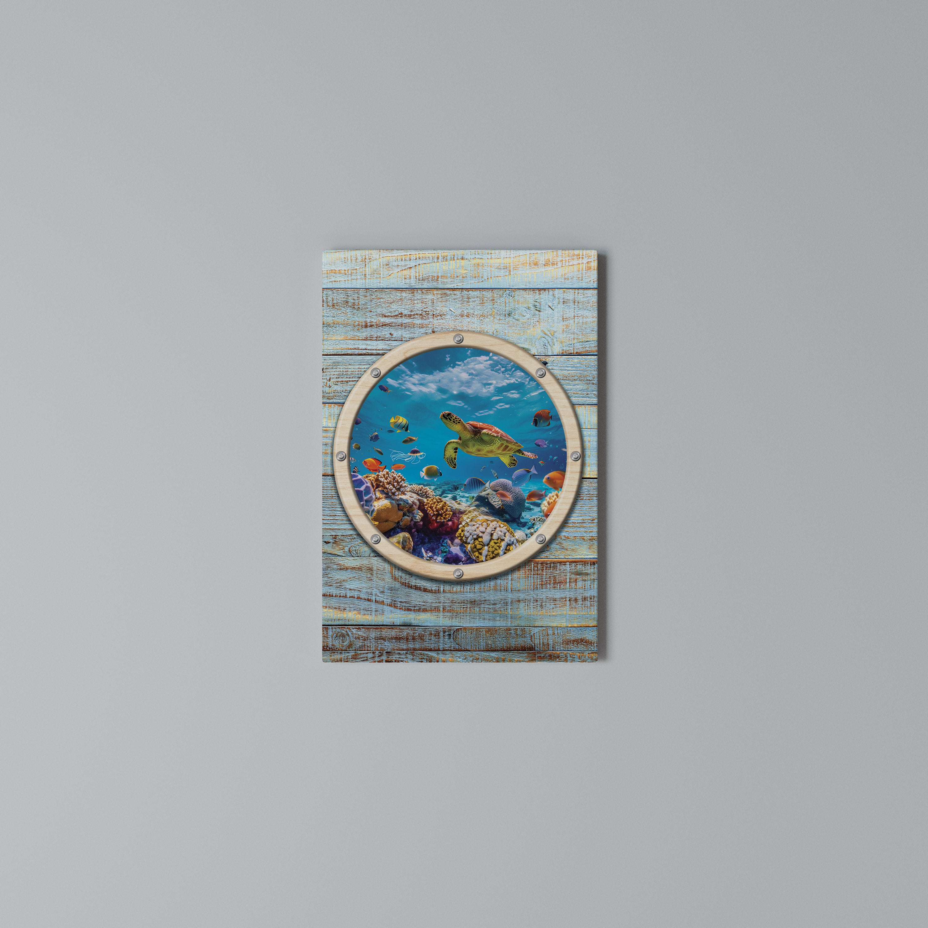 AQUA ADVENTURE Quadro em tela vertical