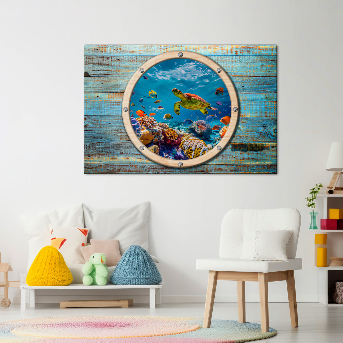 AQUA ADVENTURE Horizontal Canvas Print