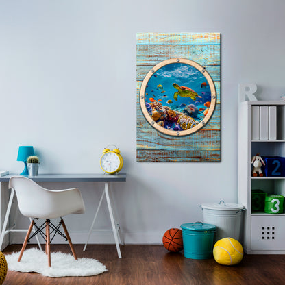 AQUA ADVENTURE Vertical Canvas Print