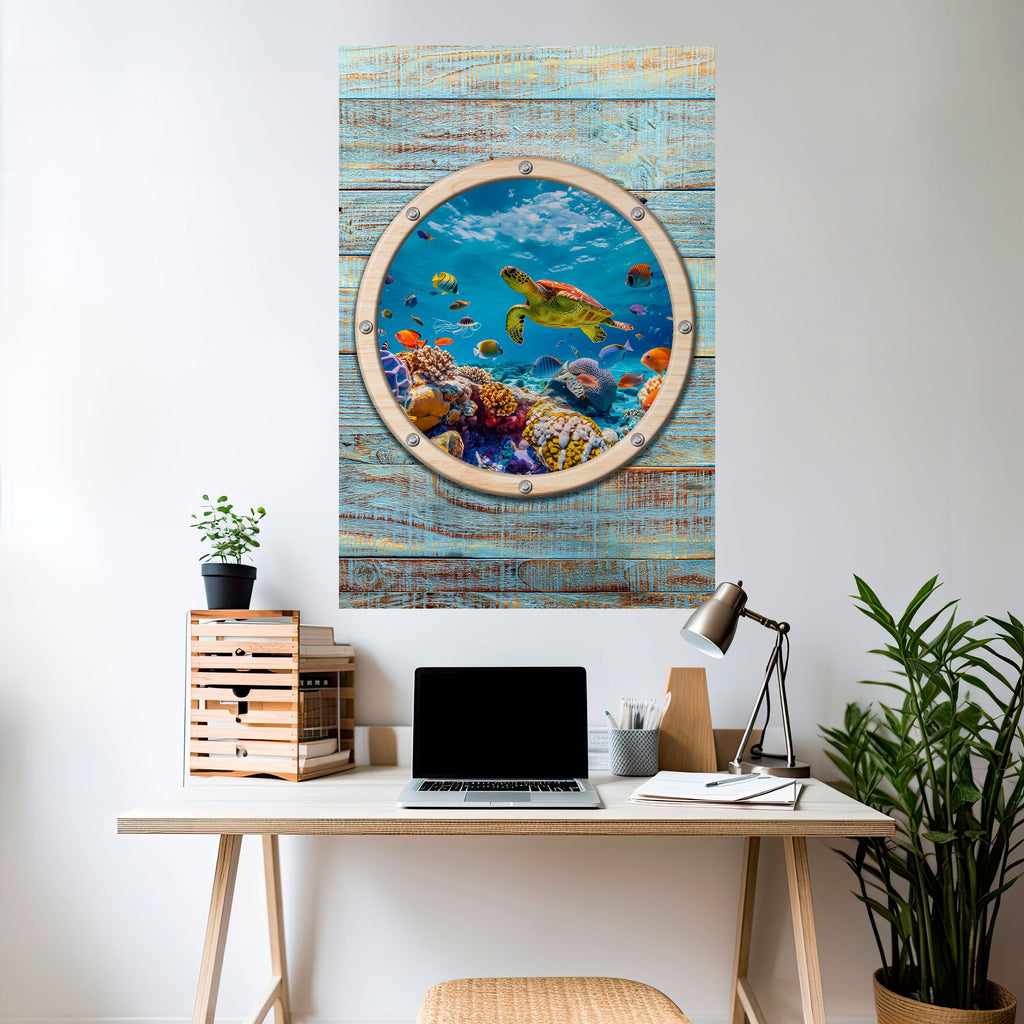 AQUA ADVENTURE Poster Vertical Autocolante