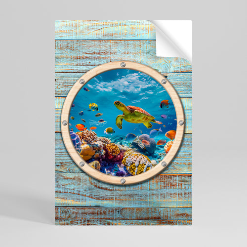 AQUA ADVENTURE Póster Autocolante Vertical