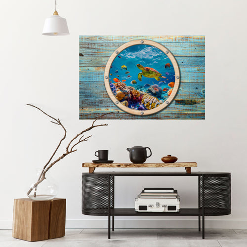 AQUA ADVENTURE Poster Horizontal Autocolante