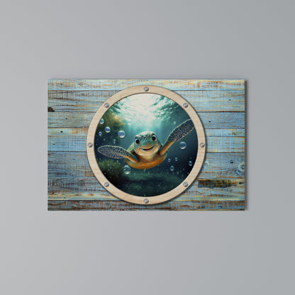 SEASIDE JOY Horizontal Canvas Print