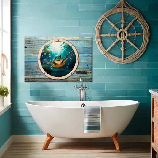 SEASIDE JOY Horizontal Canvas Print
