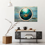 SEASIDE JOY Poster Horizontal Autocolante