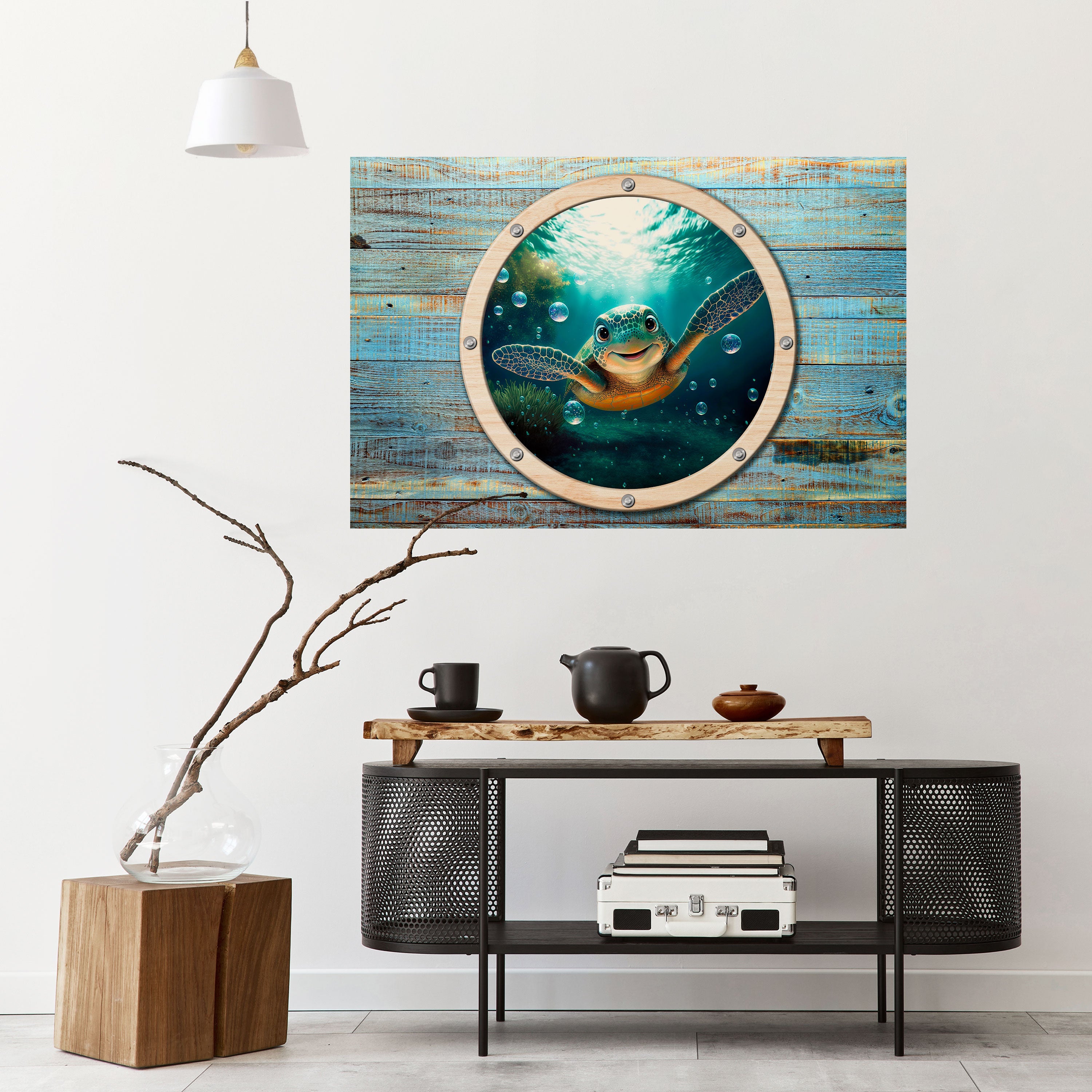 SEASIDE JOY Poster Horizontal Autocolante