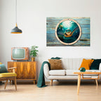 SEASIDE JOY Poster Horizontal Autocolante