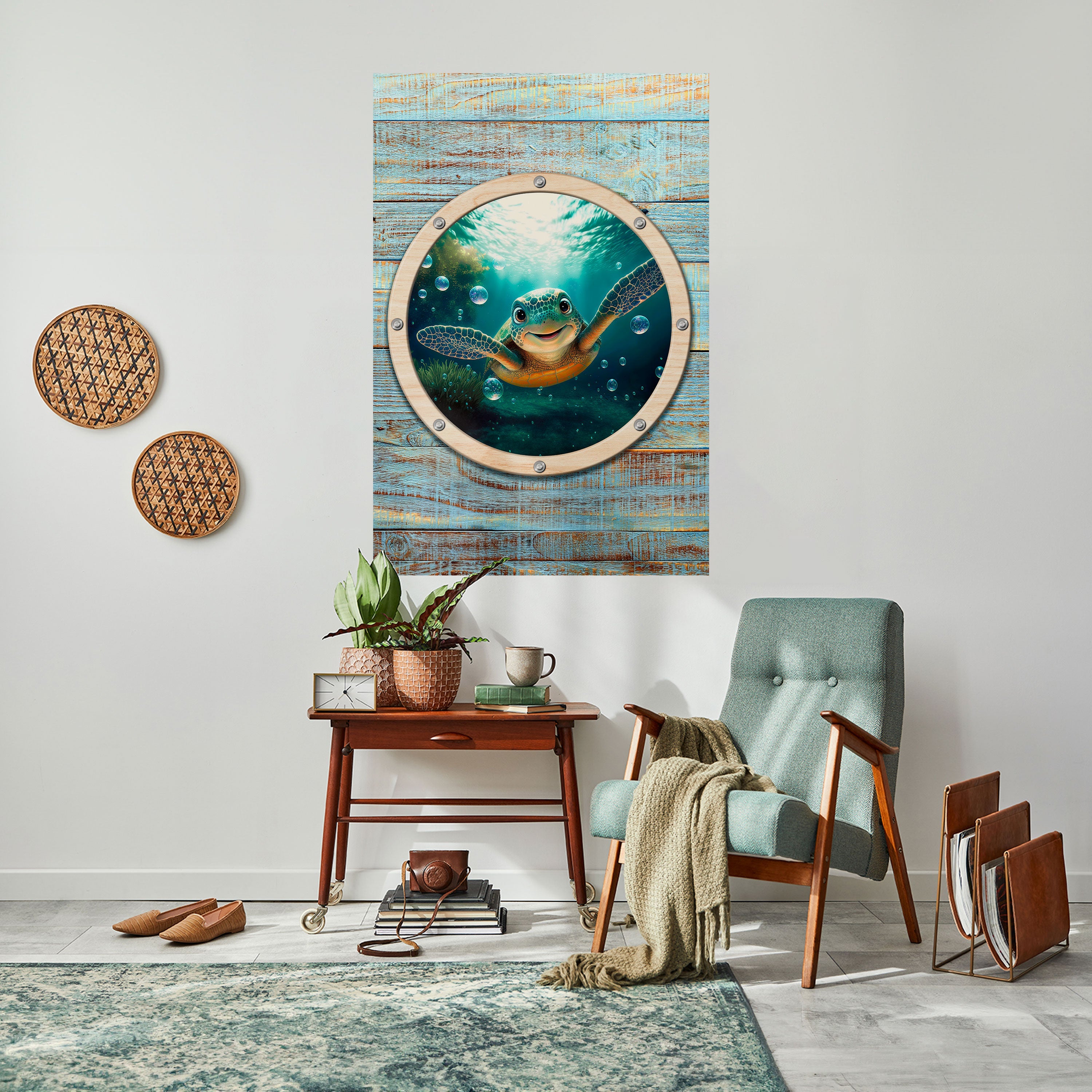 SEASIDE JOY Poster Vertical Autocolante