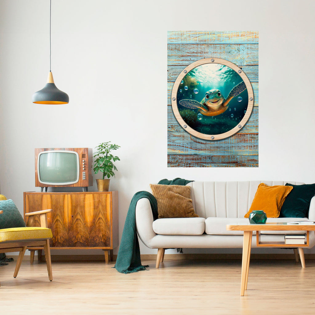 SEASIDE JOY Poster Vertical Autocolante