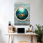 SEASIDE JOY Poster Vertical Autocolante