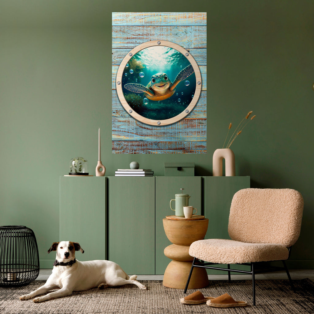 SEASIDE JOY Poster Vertical Autocolante