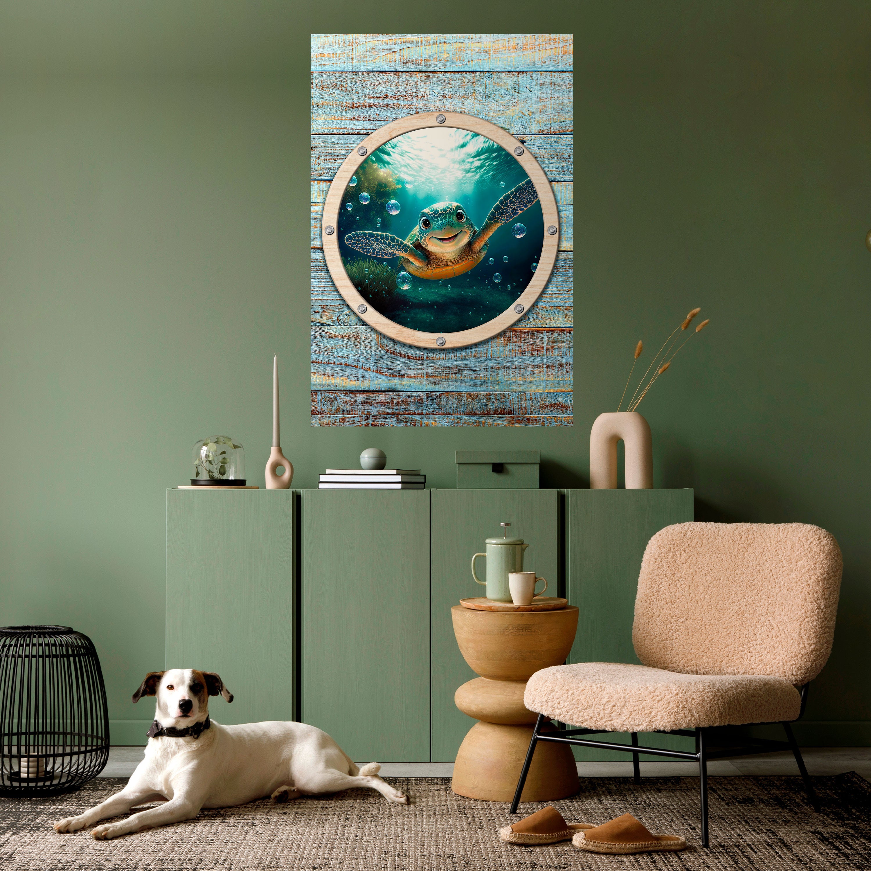 SEASIDE JOY Poster Vertical Autocolante